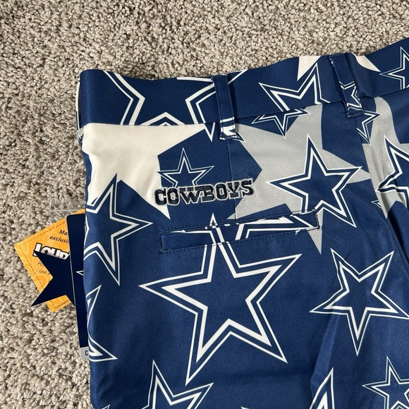 Dallas Cowboys Loudmouth Shorts Mens 32 Football NFL Preppy Team‎ Logo AOP NWT - Picture 14 of 15